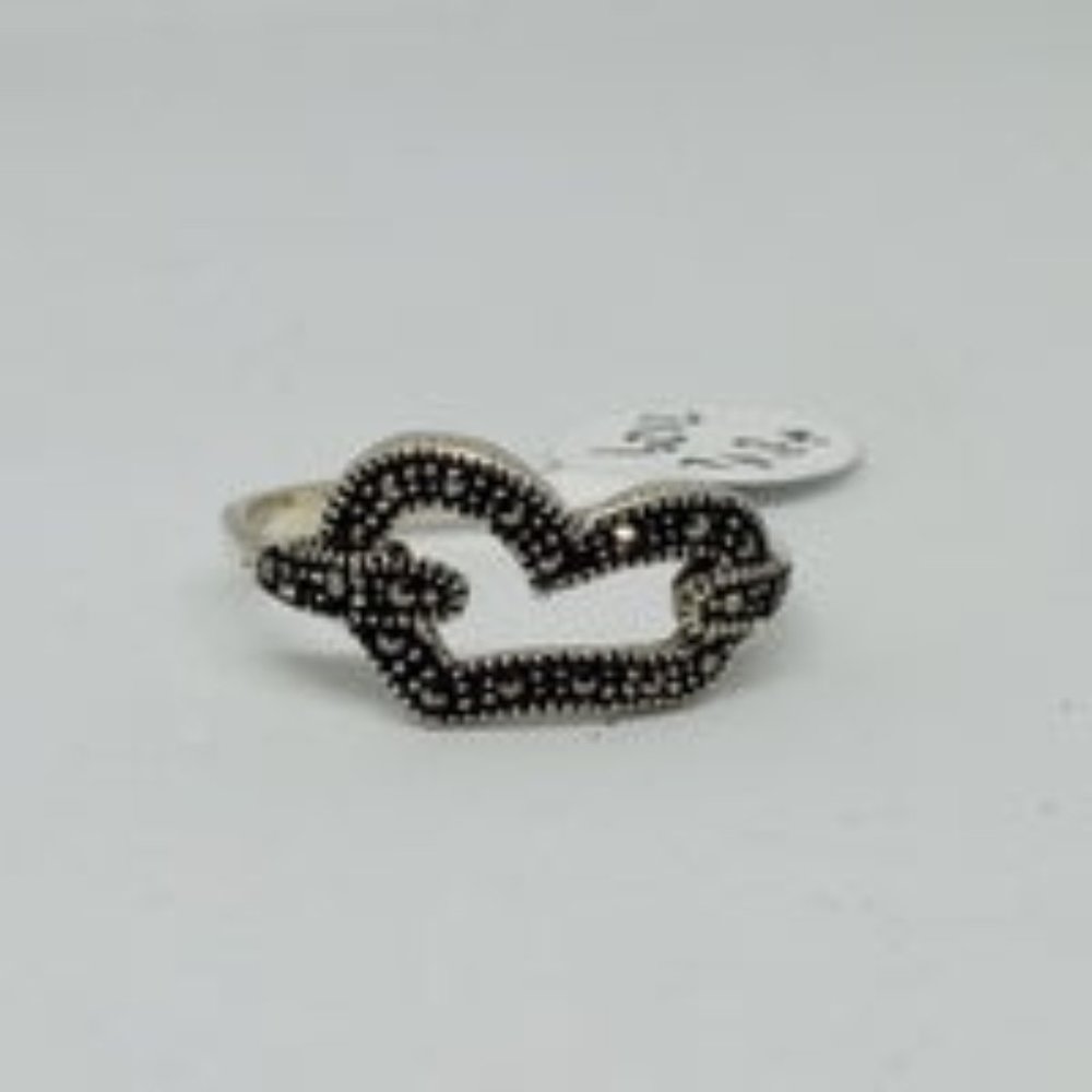 Real .925 Sterling Silver Heart Ring